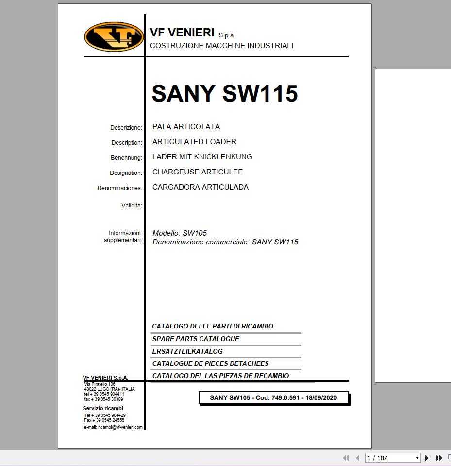 Heavy Equipment Pdf - SpecDiag Sany Heavy Equipment PDF 3.38GB