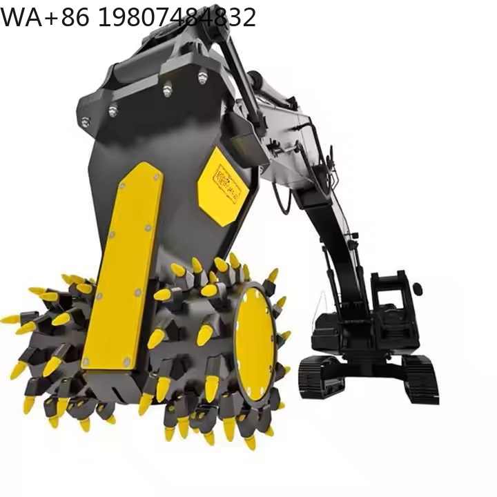 Heavy Equipment Attachments - Heavy Duty Hydraulic Drum Cutter Wear-resistant