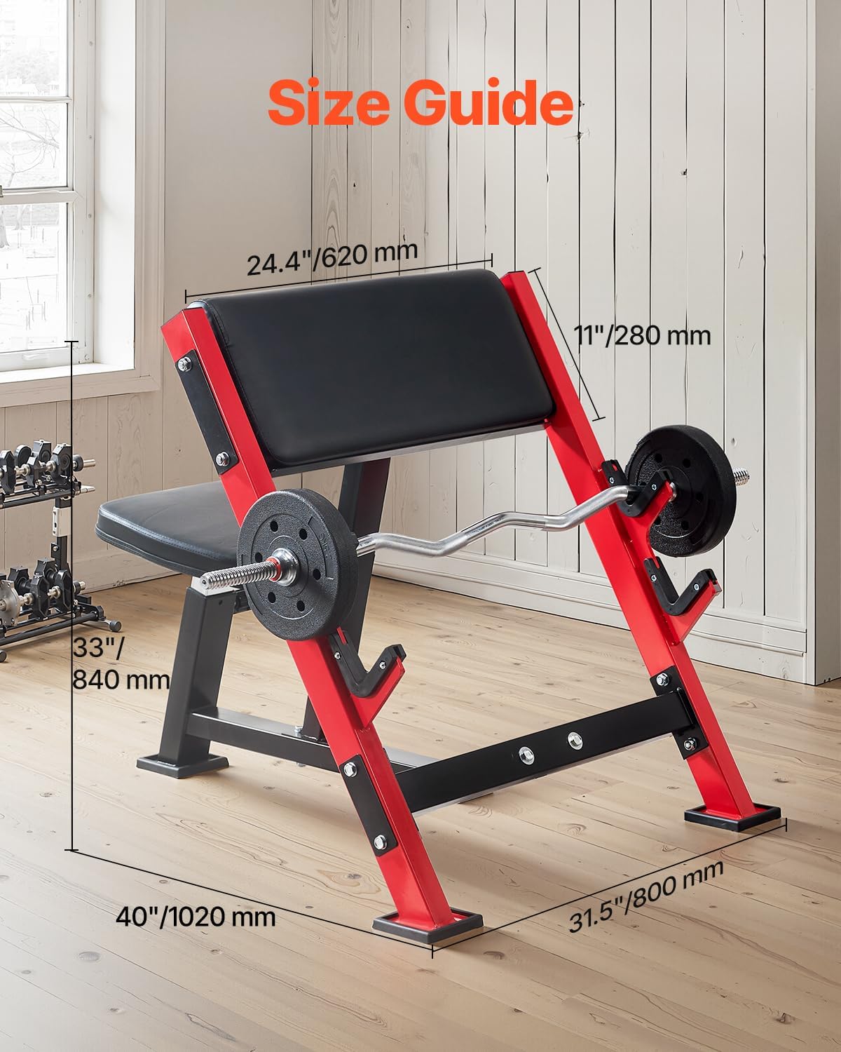 Preacher Curl Bench Heavy Duty - Heavy Equipment Gym 评论和价格