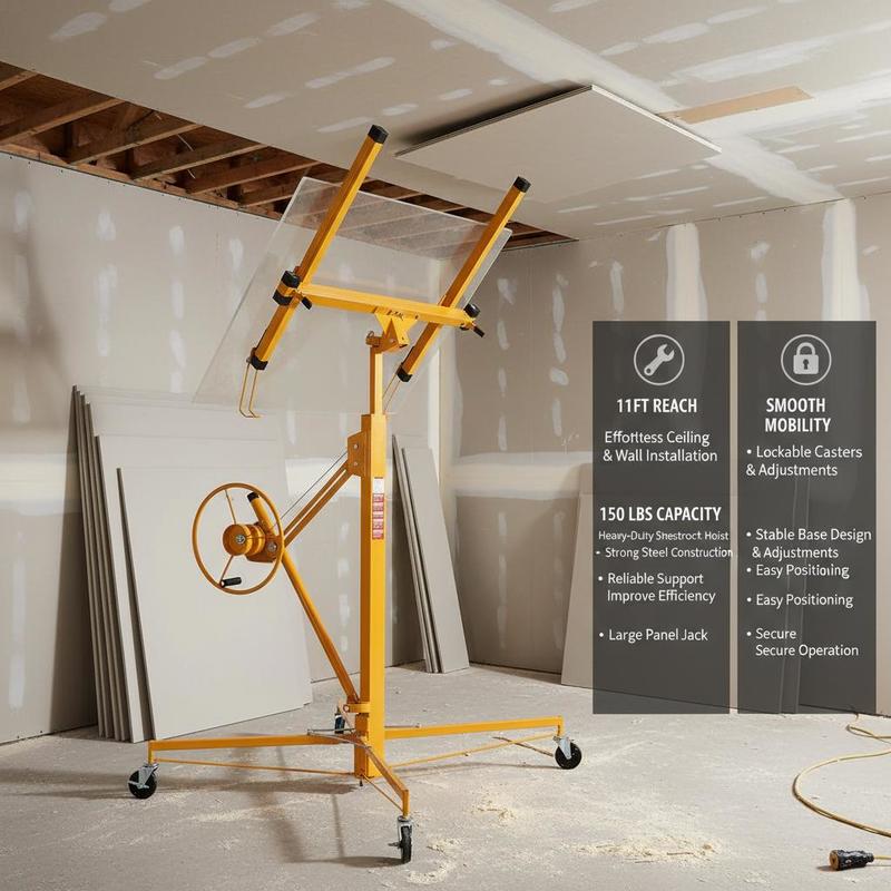 Panel Jack 11ft For Ceiling In - Heavy Equipment Yellow 评论和价格