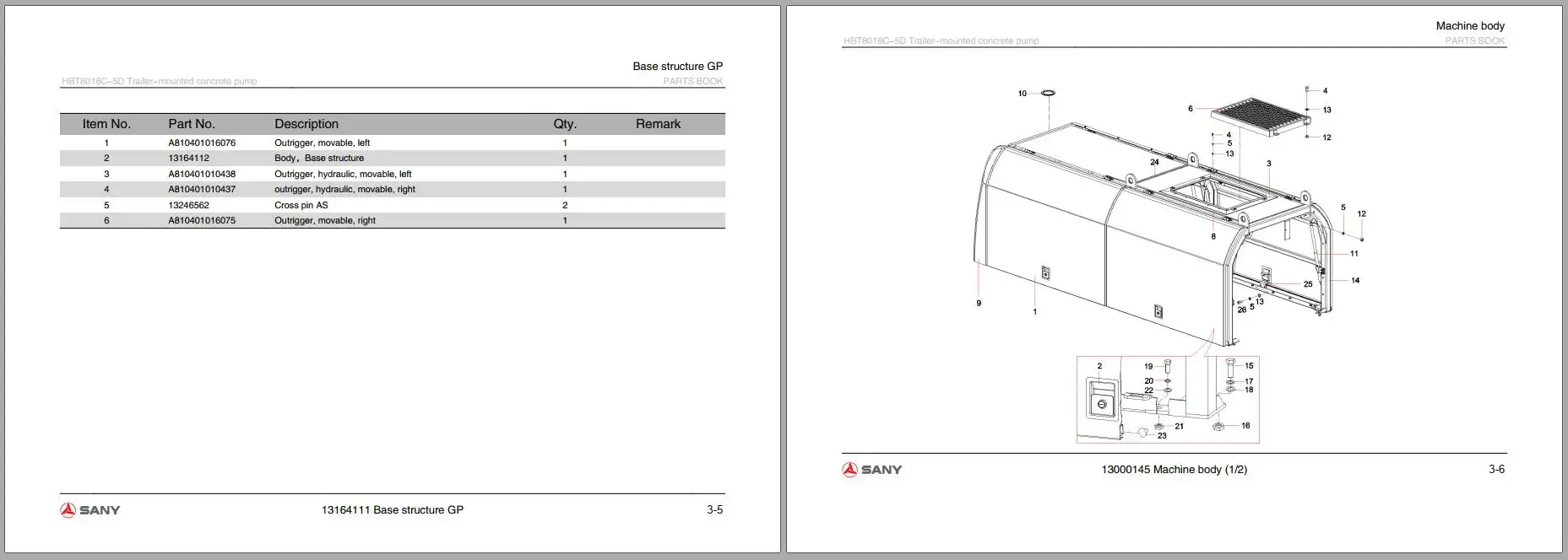 SpecDiag Sany Heavy Equipment  - Heavy Equipment Pdf 评论和价格
