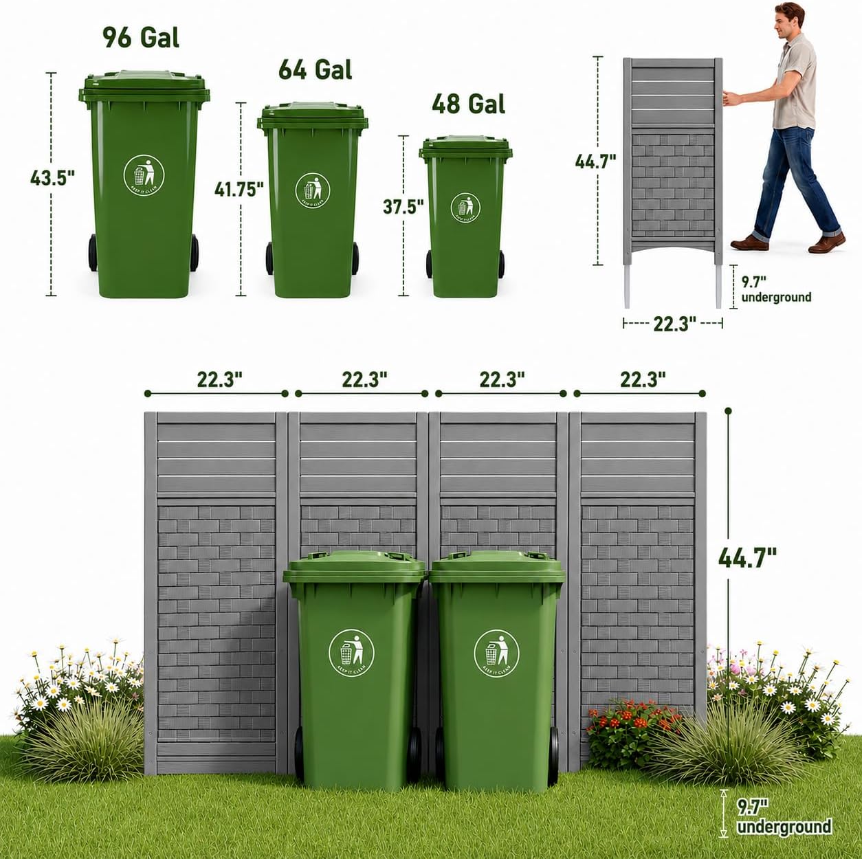 Outdoor Privacy Screen Freesta - Heavy Equipment Unit 评论和价格