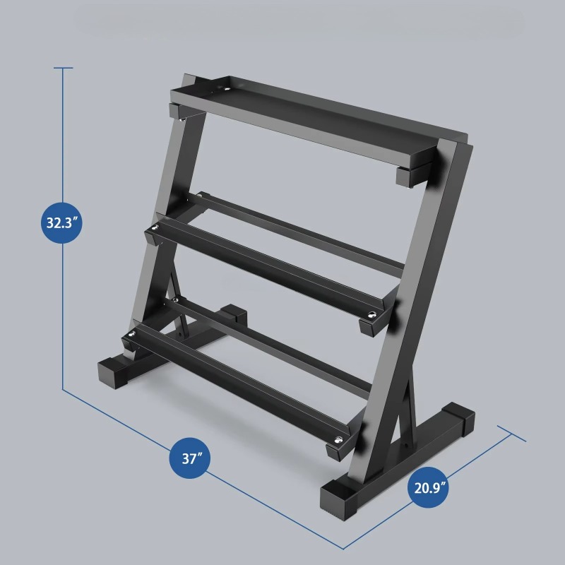 3-Tier Dumbbell Storage Rack 8 - Heavy Equipment Gym 评论和价格