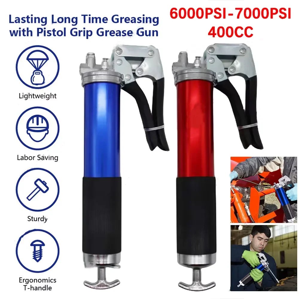 7000PSI Oil Grease Gun Kit Man - Grease For Heavy Equipment 评论和价格