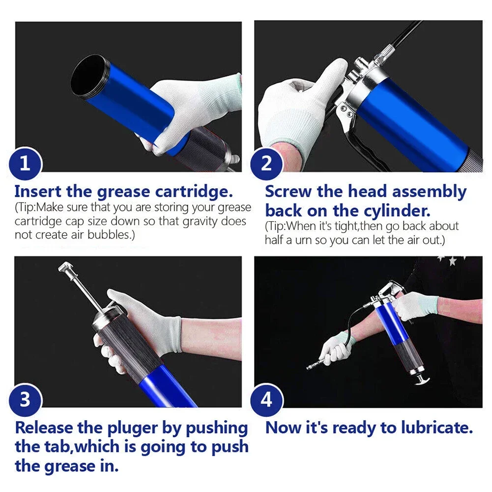 7000PSI Oil Grease Gun Kit Man - Grease For Heavy Equipment 评论和价格