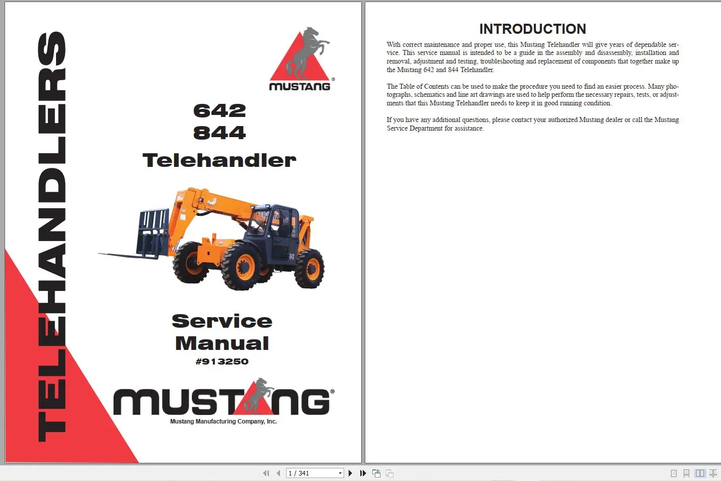 AutoDVD2 Mustang Machinery Hea - Heavy Equipment Pdf 评论和价格
