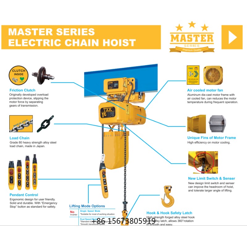 TXK 3 Tons  Electric Chain Hoi - Electric Chain Hoist 评论和价格
